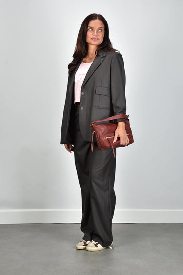 Margaux Lonnberg blazer Nikita brown stripes