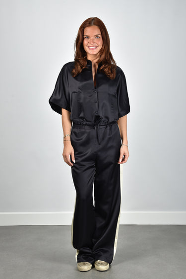 Margaux Lonnberg blouse Isha navy satin