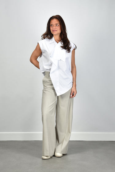 Margaux Lonnberg blouse Swann white