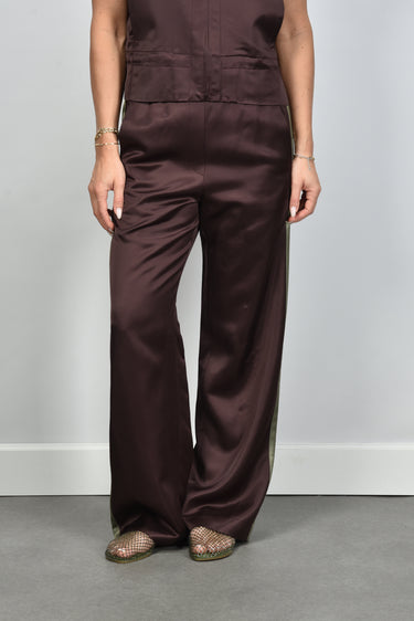 Margaux Lonnberg broek Idao brown satin