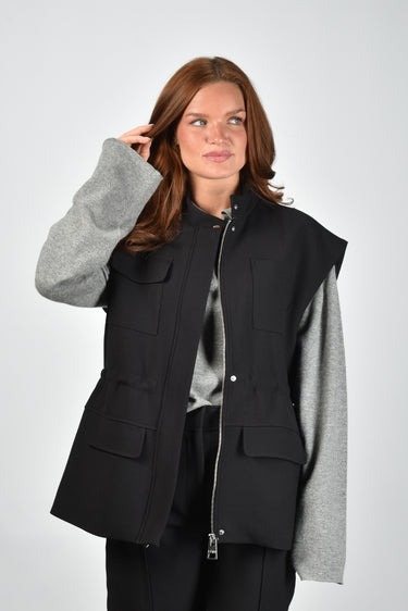 Margaux Lonnberg gilet Reed B/DG/L black