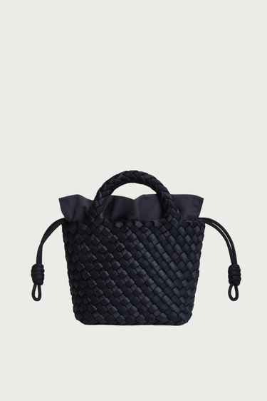 Marrea shopper Mini midnight satin stripe