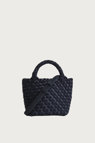 Marrea shopper Mini midnight satin stripe
