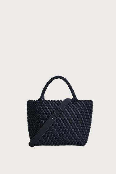 Marrea shopper Midi midnight satin stripe