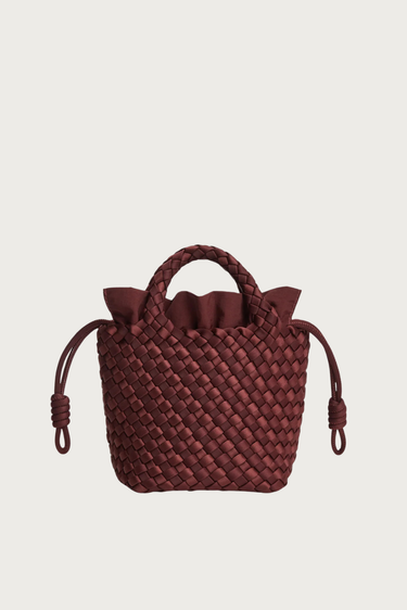 Marrea shopper Mini inkberry satin stripe