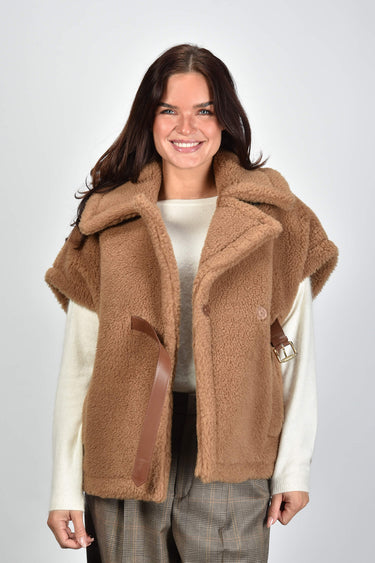 Max Mara gilet Newabavo 001 camel