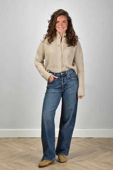 Max Mara trui Afelio 004 sand melange