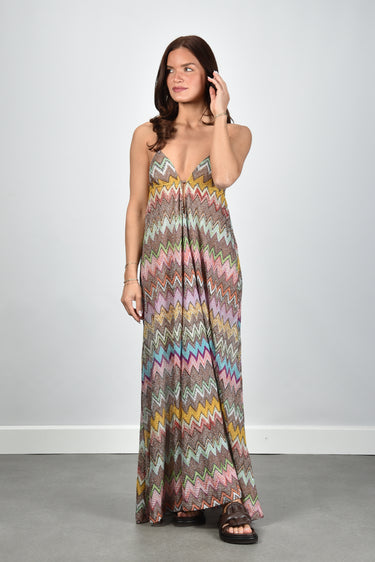 Missoni dress MS26SQ1V-BR014K multicolor/da