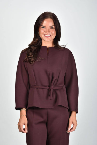 NATAN blouse FRIDA-J8ZN01-125 aubergine