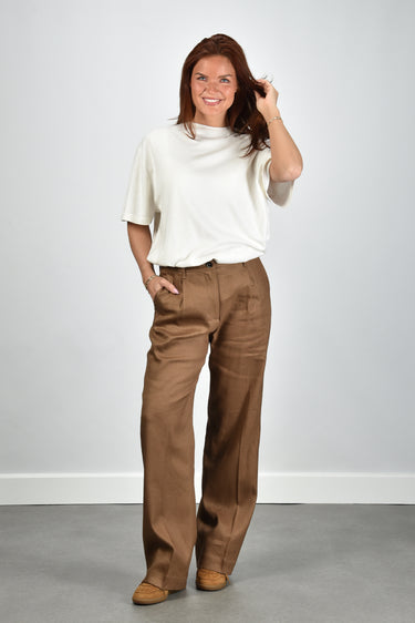 Nine In The Morning Blenda trousers 9SS26-BLD34 mocha
