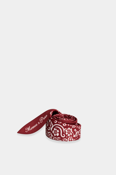 Posa x Marrea shawl Twilly Scarf PW18-507 amarena kiss
