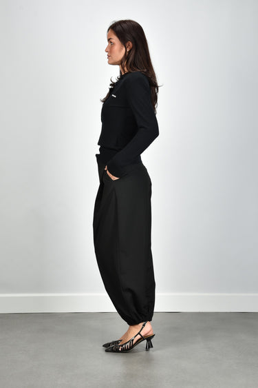 RAE broek Daniella wool blend black