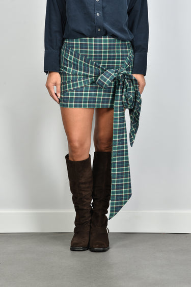 RAE rok Bobby cotton check/blue teal