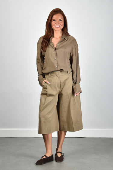 RÓHE blouse 419-19-016 brown mini check