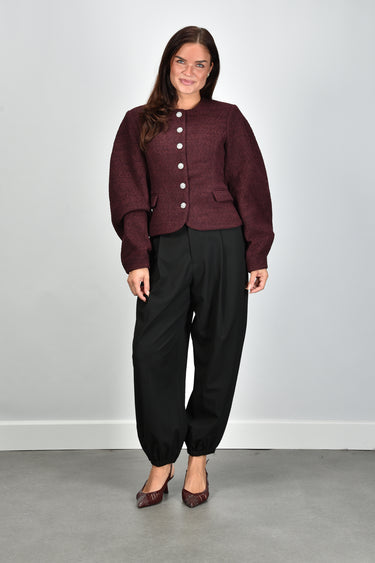 Rotate blazer Cocoon Sleeved Jacket 1168222934 zinfandel comb.