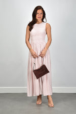Rotate jurk Ns Ruched Dress 1162443110 barely pink comb.