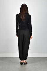 Rotate trui Wool Longleeve Polo 116181100 black