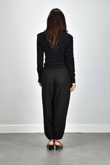 Rotate trui Wool Longleeve Polo 116181100 black