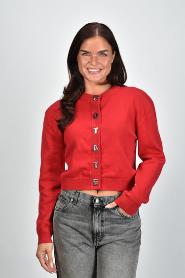 Rotate vest Firm Knit Cardigan 1166042240 scooter red