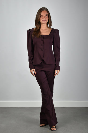 Sage & Ivy broek Nima burgundy