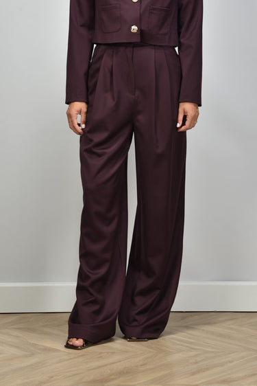 Sage & Ivy broek Priscilla burgundy