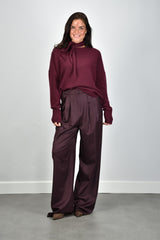 Sage & Ivy broek Priscilla burgundy
