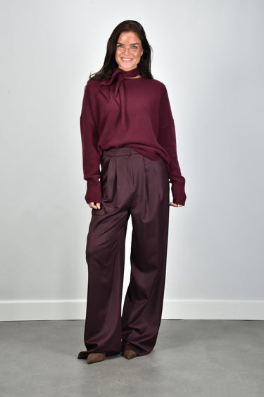 Sage & Ivy broek Priscilla burgundy