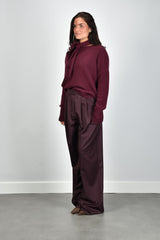 Sage & Ivy broek Priscilla burgundy