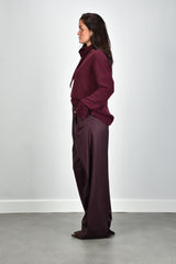 Sage & Ivy broek Priscilla burgundy