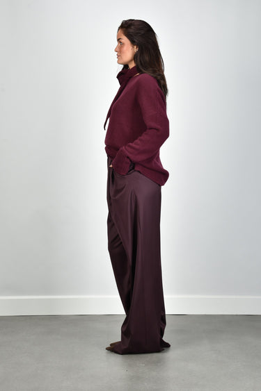 Sage & Ivy broek Priscilla burgundy