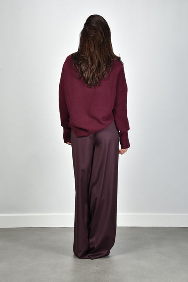Sage & Ivy broek Priscilla burgundy