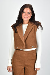 Sage & Ivy gilet Paris brown