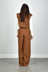 Sage & Ivy gilet Paris brown
