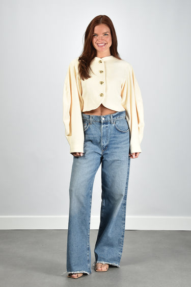 Sage & Ivy jack Lena badstof butter yellow