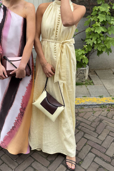 Sage & Ivy dress Lauren linen yellow