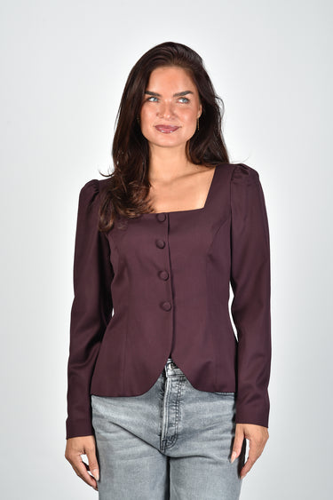 Sage & Ivy top Rita burgundy