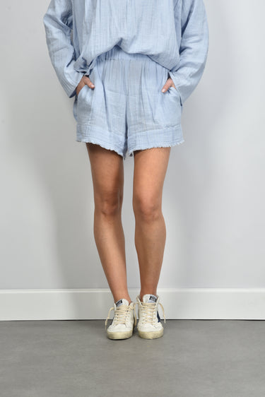 Sea Me Happy short Moby Wrinkled Cotton light blue