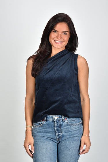Sea Me Happy top Julie Top Classic Corduroy midnight blue