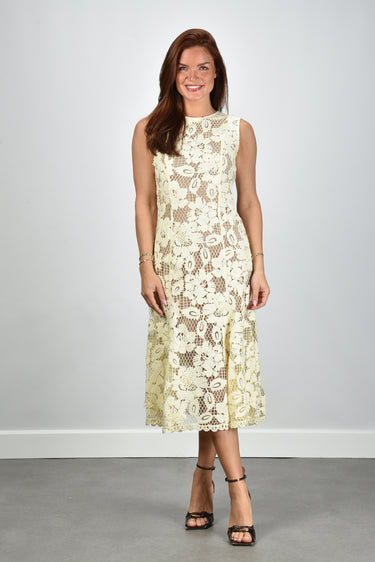 Self Portrait dress SS26-094M-Y yellow