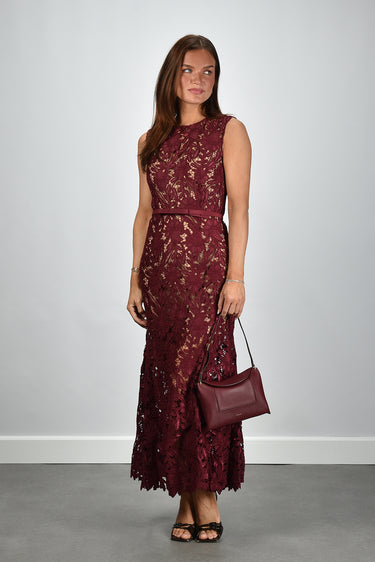 Self Portrait jurk RS26-167MA-BU burgundy