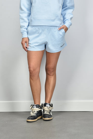 Sporty & Rich Serif Logo Disco short SH03775300BL90 ciel