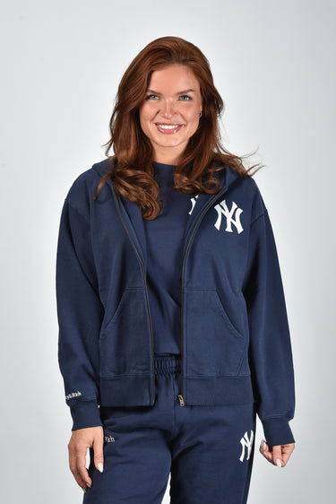 Sporty & Rich trui Heritage Yankees Serif Zip ST088610300BL106 dark navy