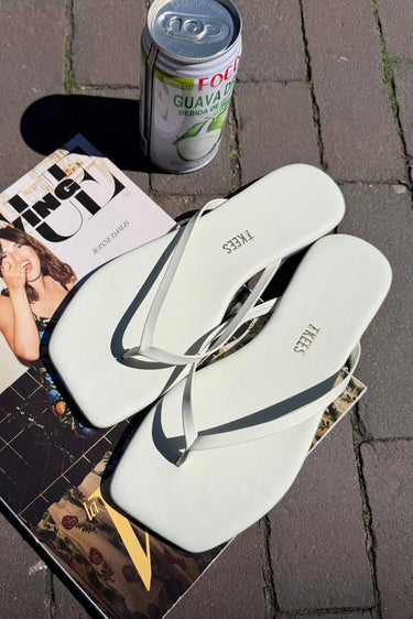 TKEES slippers Square Toe Lily SQLIL-01 cream