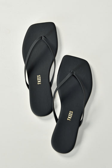 TKEES slippers Square Toe Lily SQLIL-03 black
