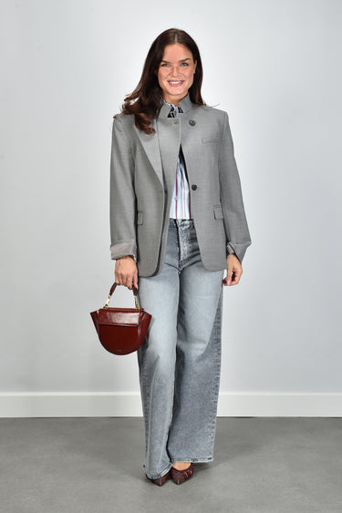 TWP blazer The Double Take C016178-W805 medium heather grey