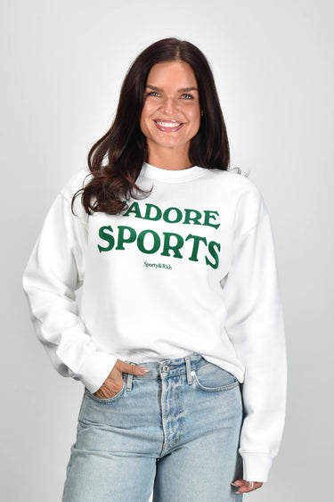 Sporty & Rich sweater Jadore ST09873702WH01 white kelly