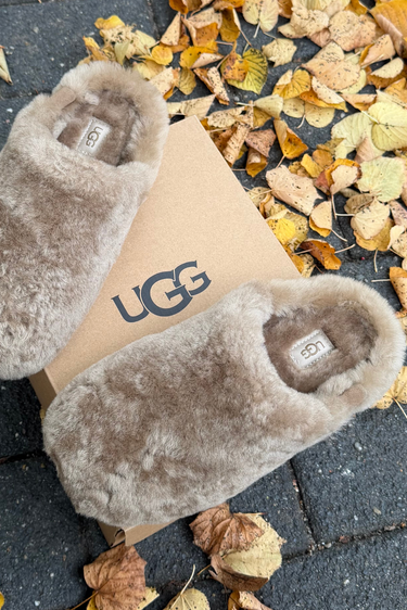 UGG loafers Elea Fluffed 1184352 light bronze