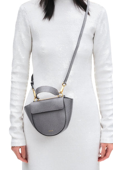 Wandler crossbody Hortensia Piccola 000168-3053 grey lizzard