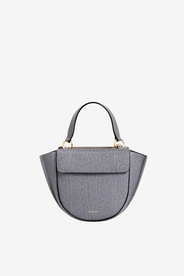Wandler crossbody Hortensia Piccola 000168-3053 grey lizzard