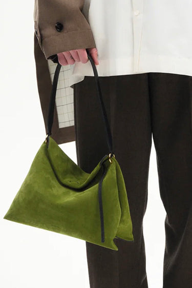 Wandler handtas Penelope Tote Small 000180-2779 verde suede/black